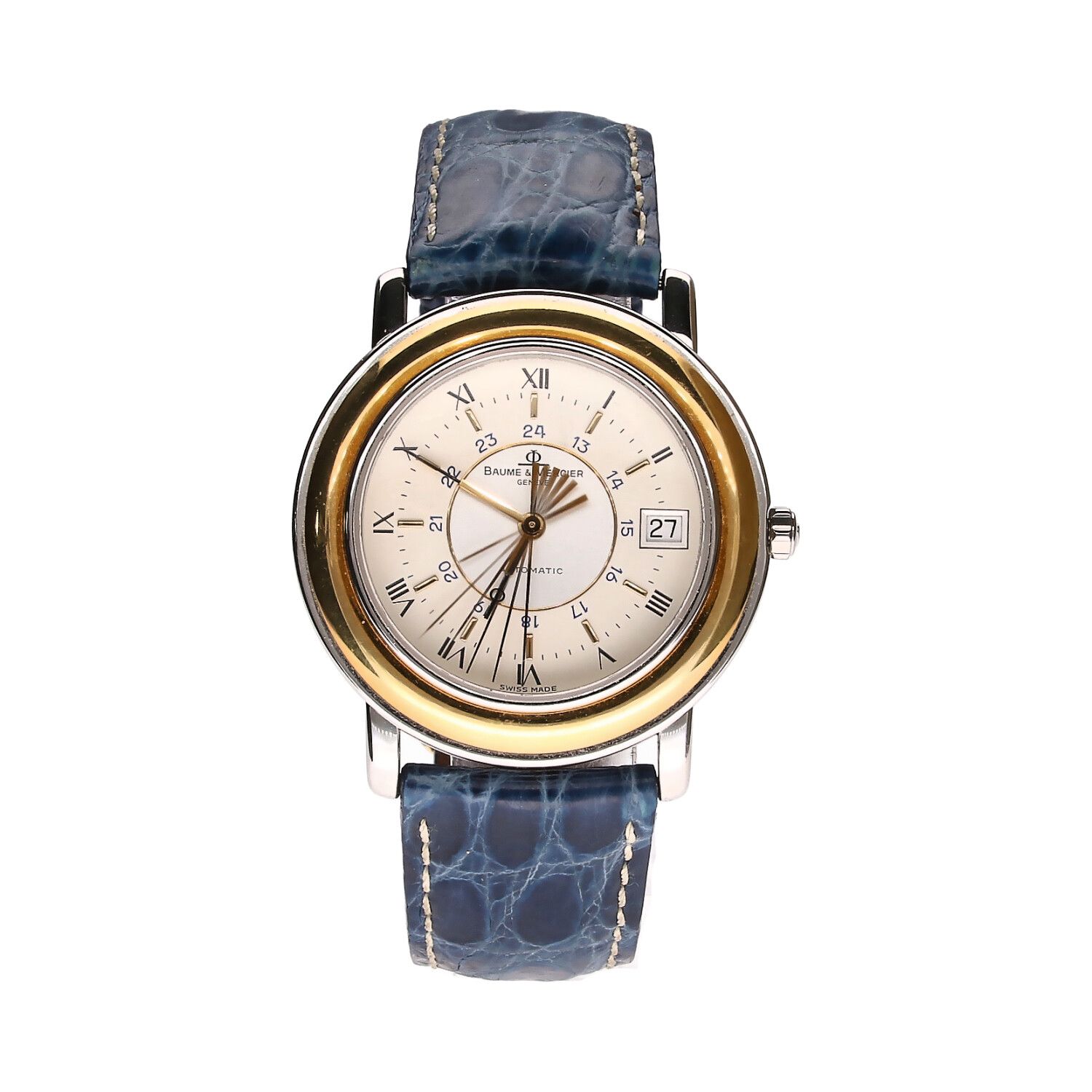 BAUME & MERICER FLEETWOOD STAINLESS STEEL WRISTWATCH at Ross's Online Art Auctions