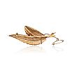 GOLD-TONE LEAF BROOCH at Ross's Online Art Auctions