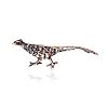 SILVER ON GOLD PHEASANT DIAMOND BROOCH at Ross's Online Art Auctions