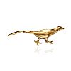 SILVER ON GOLD PHEASANT DIAMOND BROOCH at Ross's Online Art Auctions