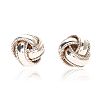 STERLING SILVER KNOT EARRINGS at Ross's Online Art Auctions