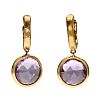 MARCO BICEGO 18CT GOLD AMETHYST EARRINGS at Ross's Online Art Auctions