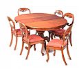 VICTORIAN STYLE MAHOGANY SEVEN PIECE DINING ROOM SUITE at Ross's Online Art Auctions