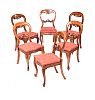 VICTORIAN STYLE MAHOGANY SEVEN PIECE DINING ROOM SUITE at Ross's Online Art Auctions