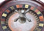 VICTORIAN BAR TABLE ROULETTE WHEEL at Ross's Online Art Auctions