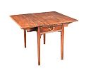 A GEORGE III MAHOGANY DROP-LEAF TABLE at Ross's Online Art Auctions