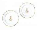 PAIR OF SEVRES NAPOLEON III CRESTED PLATES at Ross's Online Art Auctions