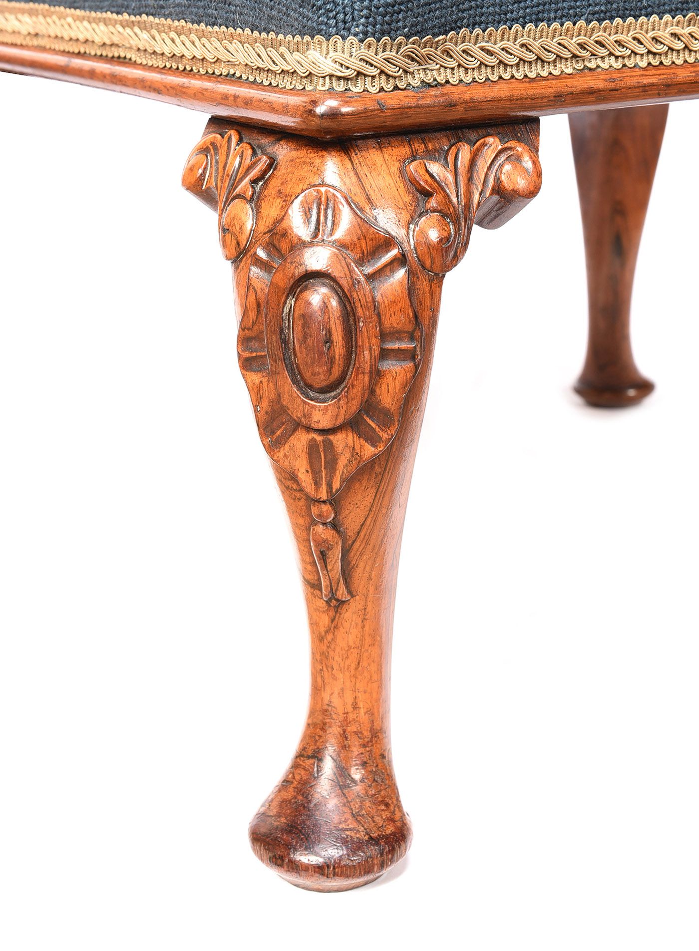 ANTIQUE ROSEWOOD STOOL at Ross's Online Art Auctions