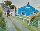 SUMMER BUNGALOW AT THE GOBBINS, ISLANDMAGEE by James Macintyre RUA at Ross's Online Art Auctions