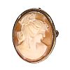 SILVER MOUNTED CAMEO at Ross's Online Art Auctions