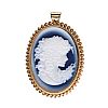 9CT GOLD CAMEO BROOCH/PENDANT at Ross's Online Art Auctions