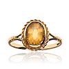 9CT GOLD CITRINE RING at Ross's Online Art Auctions