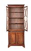 EDWARDIAN MAHOGANY TWO DOOR BOOKCASE at Ross's Online Art Auctions