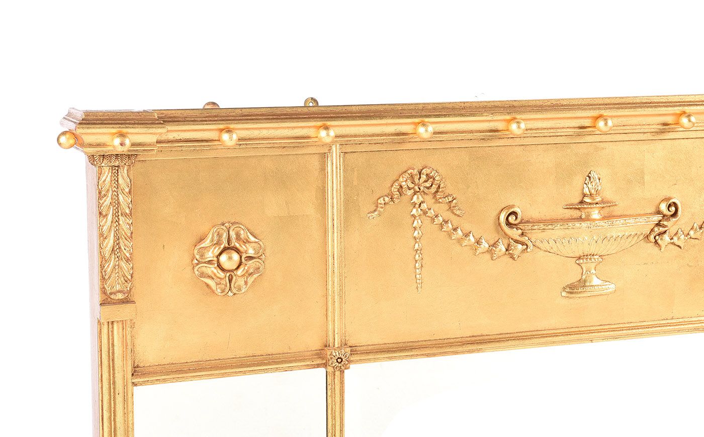 FINE PAIR OF GILT ADAM'S STYLE OVERMANTLES at Ross's Online Art Auctions