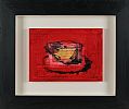 TEA CUP WITH WINE LABEL by Neil Shawcross RHA RUA at Ross's Online Art Auctions