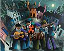 STREET MUSICANS by George Callaghan at Ross's Online Art Auctions