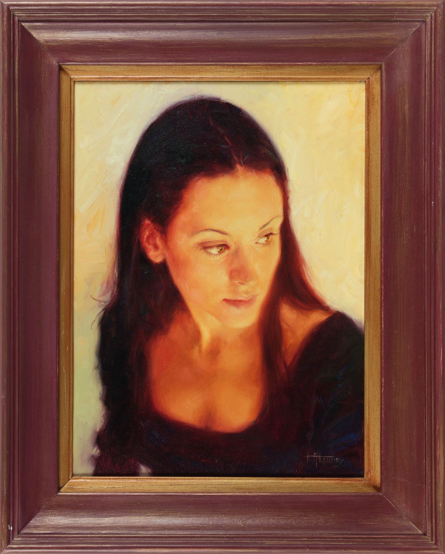 PORTRAIT OF A GIRL by Ken McKendry at Ross's Online Art Auctions