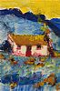 IRISH COTTAGE by Marie Carroll at Ross's Online Art Auctions