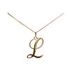 9CT GOLD INITIAL NECKLACE at Ross's Online Art Auctions