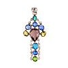 SILVER MULTI GEMSTONE PENDANT at Ross's Online Art Auctions