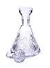 TWO CUT GLASS DECANTERS & STOPPERS at Ross's Online Art Auctions