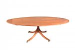 FINE REGENCY STYLE OVAL DINING ROOM TABLE at Ross's Online Art Auctions