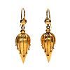 VICTORIAN PAIR OF DROP EARRINGS at Ross's Online Art Auctions
