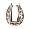 18CT GOLD DIAMOND HORSESHOE BROOCH at Ross's Online Art Auctions