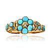 VICTORIAN 18CT GOLD TURQUOISE RING at Ross's Online Art Auctions