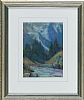 ALPINE RIVER by Wynford Dewhurst at Ross's Online Art Auctions