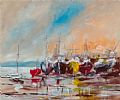 BOATS AT SKERRIES, CO. DUBLIN by Niall Campion at Ross's Online Art Auctions