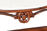 FINE VICTORIAN MAHOGANY MARBLE TOP CONSOLE TABLE at Ross's Online Art Auctions