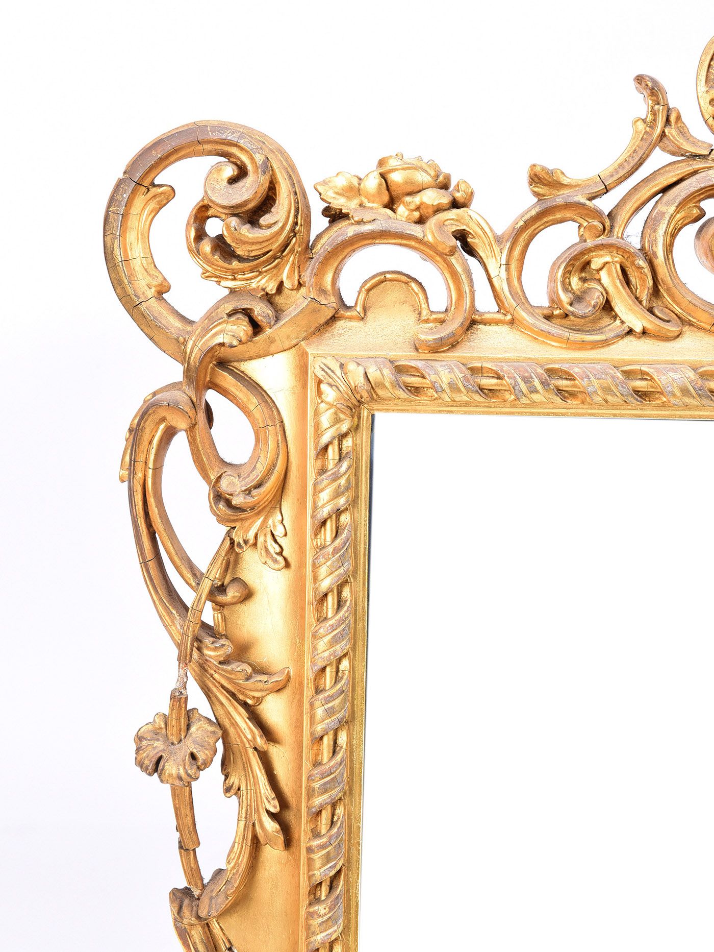 FINE NINETEENTH CENTURY CARVED GILTWOOD MIRROR at Ross's Online Art Auctions