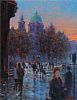 EARLY TWILIGHT, DONEGALL SQUARE, BELFAST by Gerry Glynn at Ross's Online Art Auctions