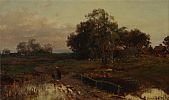 AFTER RAIN , WELLAND COMMON by David Bates at Ross's Online Art Auctions