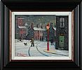THE RED LAMP POST by James Downie at Ross's Online Art Auctions