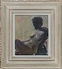 WOMAN IN CHAIR by Brian Ballard RUA at Ross's Online Art Auctions