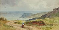 BALLYGALLY HEAD AND CASTLE by Joseph William Carey RUA at Ross's Online Art Auctions