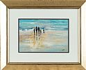FAMILY BEACH STROLL by Paula McKinney at Ross's Online Art Auctions