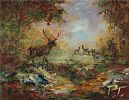 MOUNTAIN STAG by Prudence Turner at Ross's Online Art Auctions