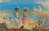 SUMMER ON THE BEACH by Tom W. Quinn at Ross's Online Art Auctions