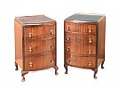 PAIR OF VINTAGE MAHOGANY BEDSIDE PEDESTALS at Ross's Online Art Auctions