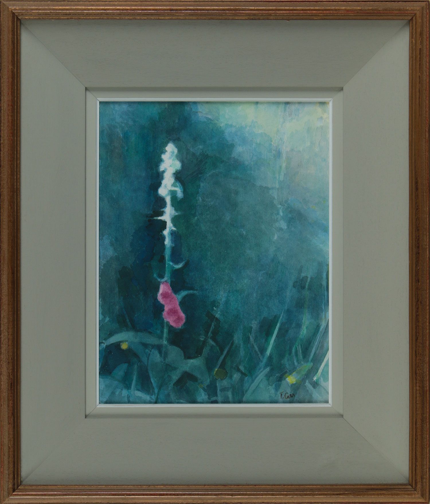 FOXGLOVES BY THE LAGAN TOWPATH by Tom Carr HRHA HRUA at Ross's Online Art Auctions
