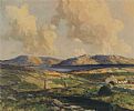 STACKING TURF, LOUGHANURE, DONEGAL by James Humbert Craig RHA RUA at Ross's Online Art Auctions