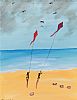 FLYING THEIR KITES by John Ormsby at Ross's Online Art Auctions