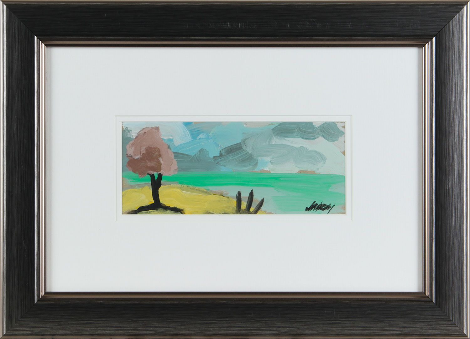 TREE BY THE SHORELINE by Markey Robinson at Ross's Online Art Auctions