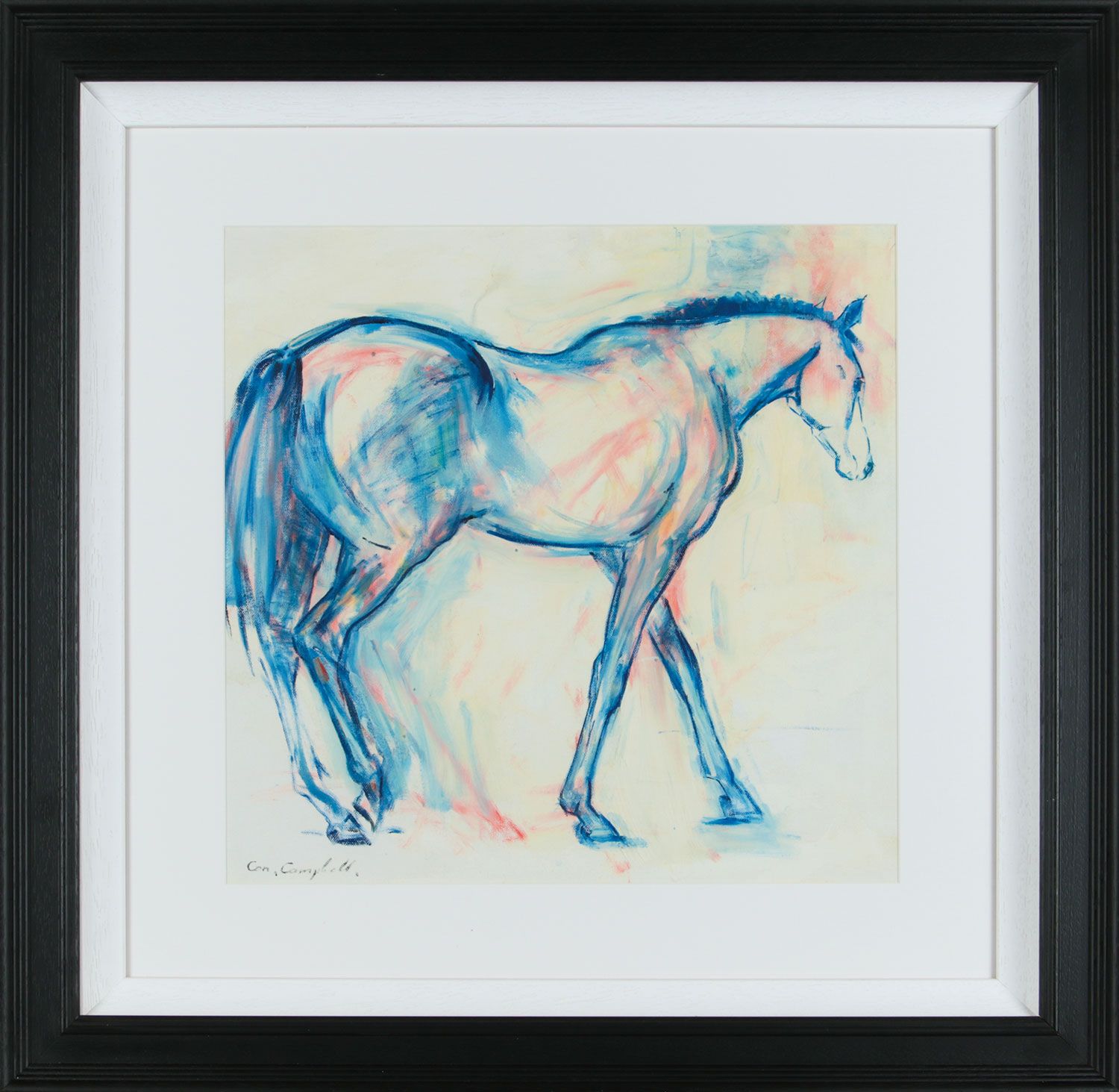 BLUE HORSE by Con Campbell at Ross's Online Art Auctions