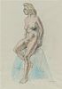 FEMALE NUDE STUDY by Maurice Canning Wilks ARHA RUA at Ross's Online Art Auctions