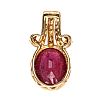 18CT GOLD RUBY & DIAMOND PENDANT at Ross's Online Art Auctions