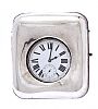 SILVER CASED TRAVEL CLOCK at Ross's Online Art Auctions